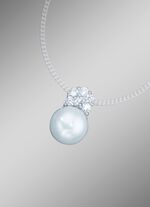 Massieve kettinghanger met zoetwaterparel 