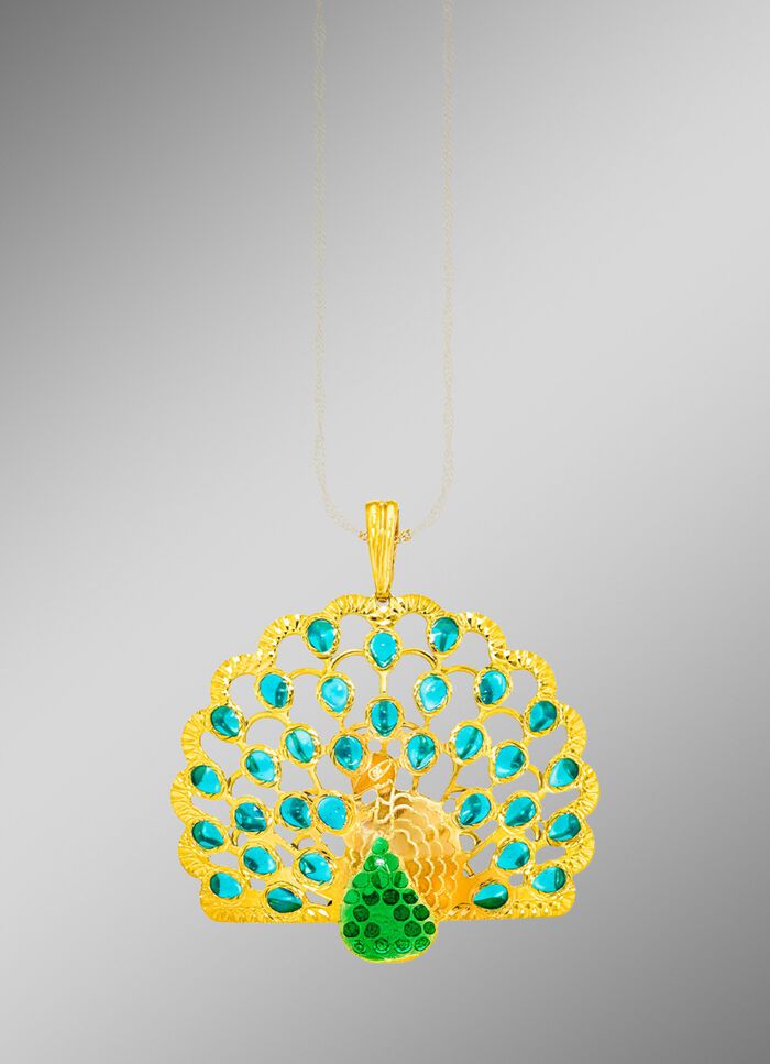 Mooie hanger van een pauw 