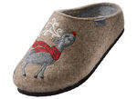 Pluizige, warme en gezellige pantoffels TAUPE