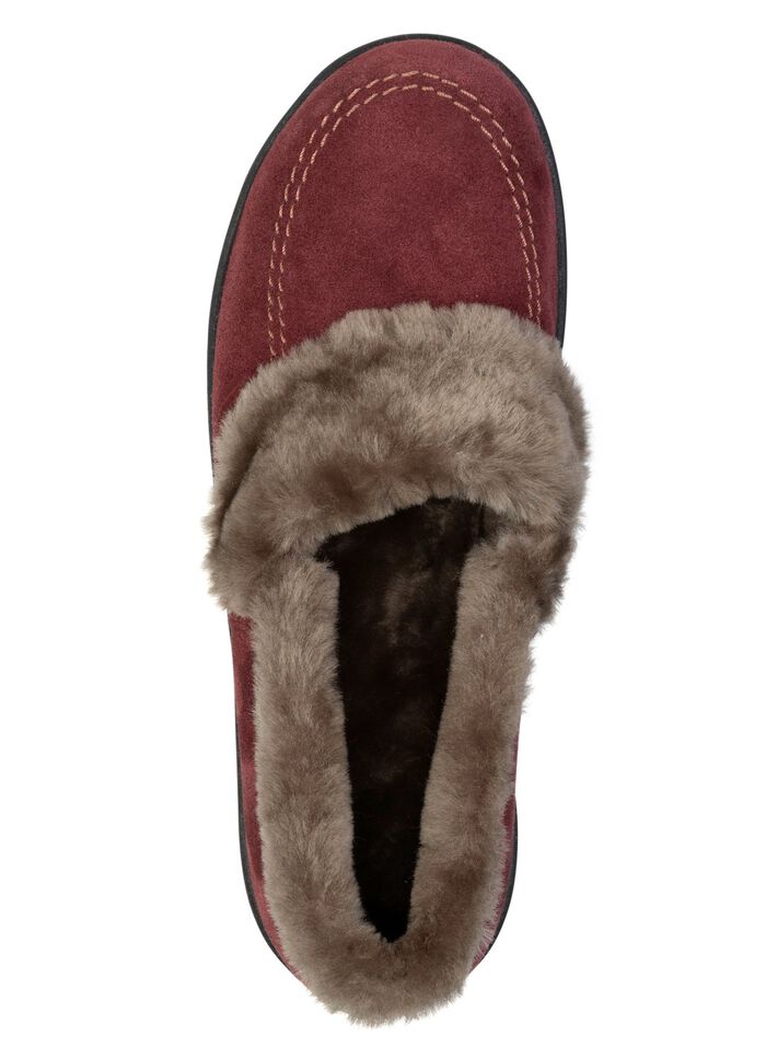 ELENA EDEN, warme damespantoffels, breedte H, met lamsvacht 