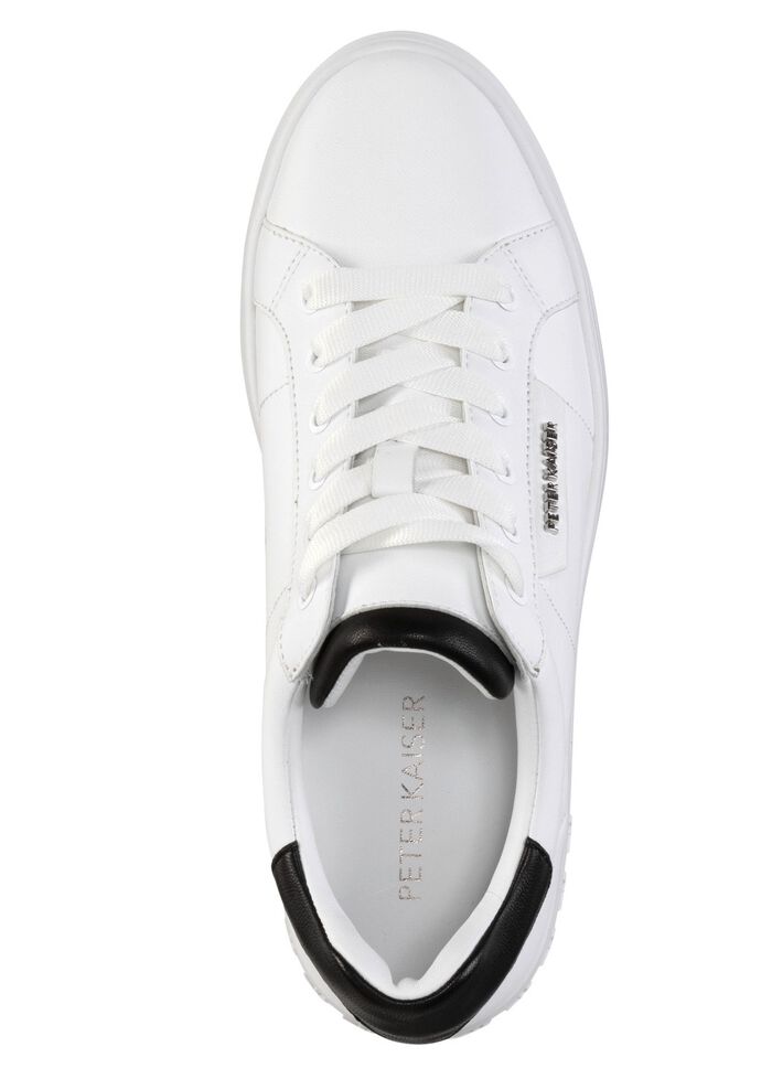 Peter Kaiser vetersneakers van nappaleer WIT