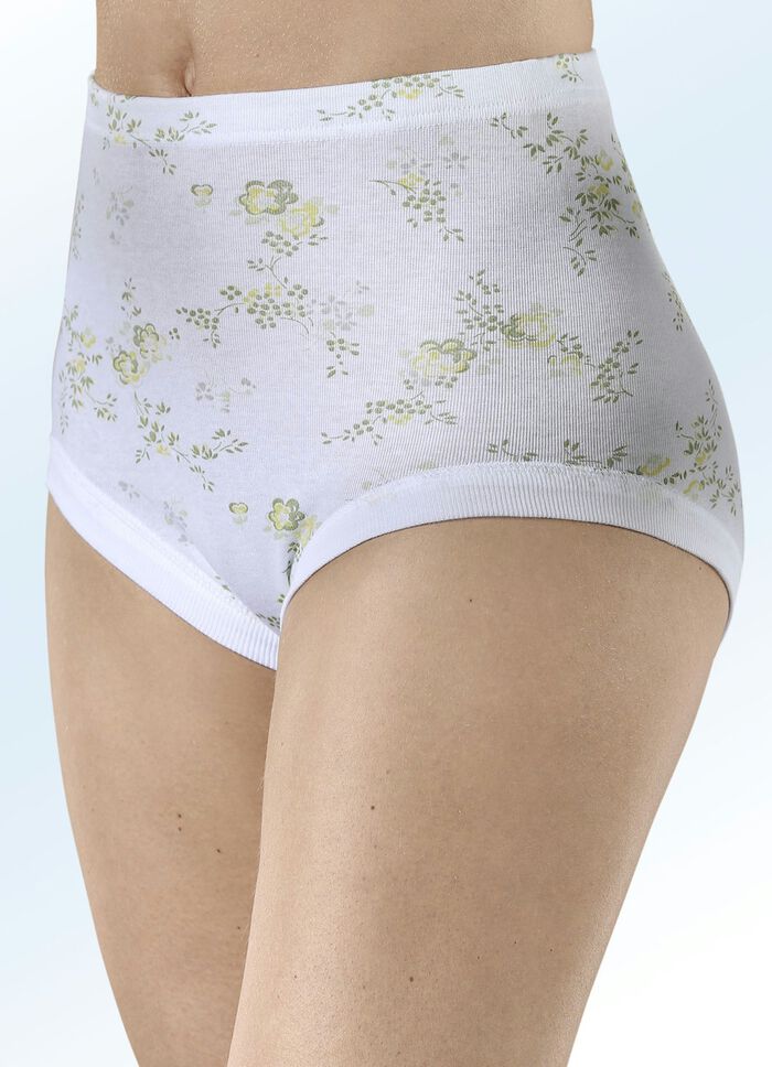 Verpakking met vijf slips met vervangbaar elastiek 