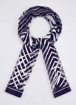 Sjaal met grafisch dessin 