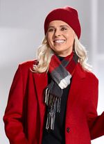 Sjaal met ruitjesmotief 