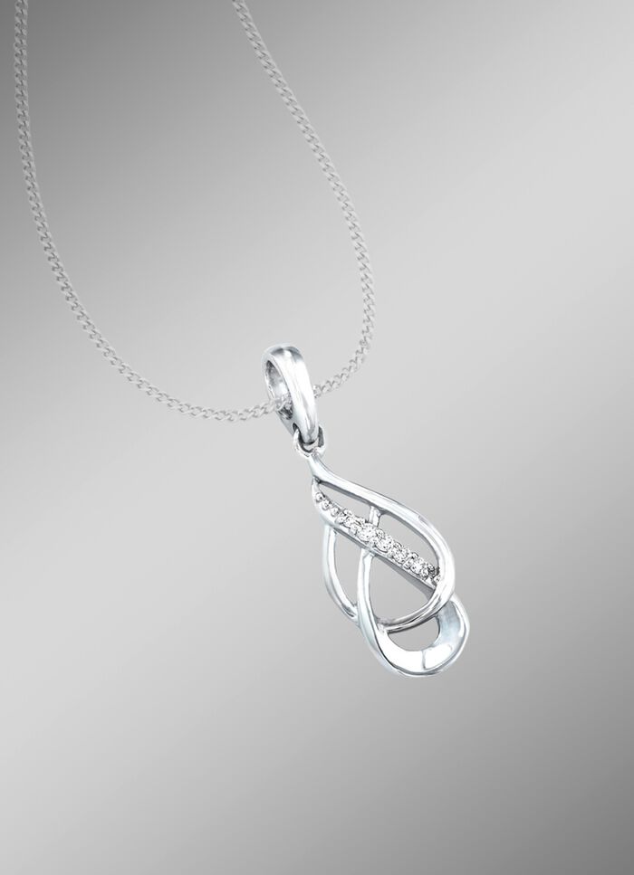 Nostalgische kettinghanger van platina 