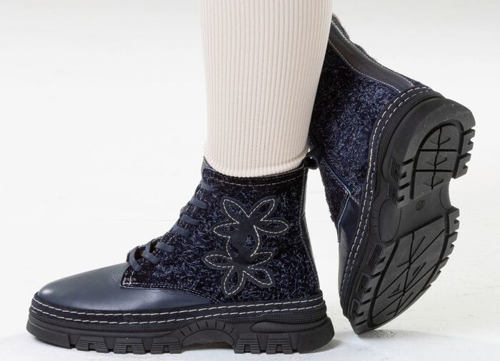 Gemini, modieuze dames enkellaarsjes, winterschoenen, breedte G, met uitneembaar voetbed 