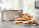 Broodtrommel met praktisch bamboedeksel GRIJS