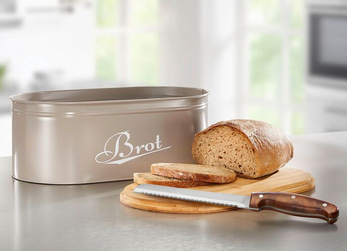 Broodtrommel met praktisch bamboedeksel GRIJS