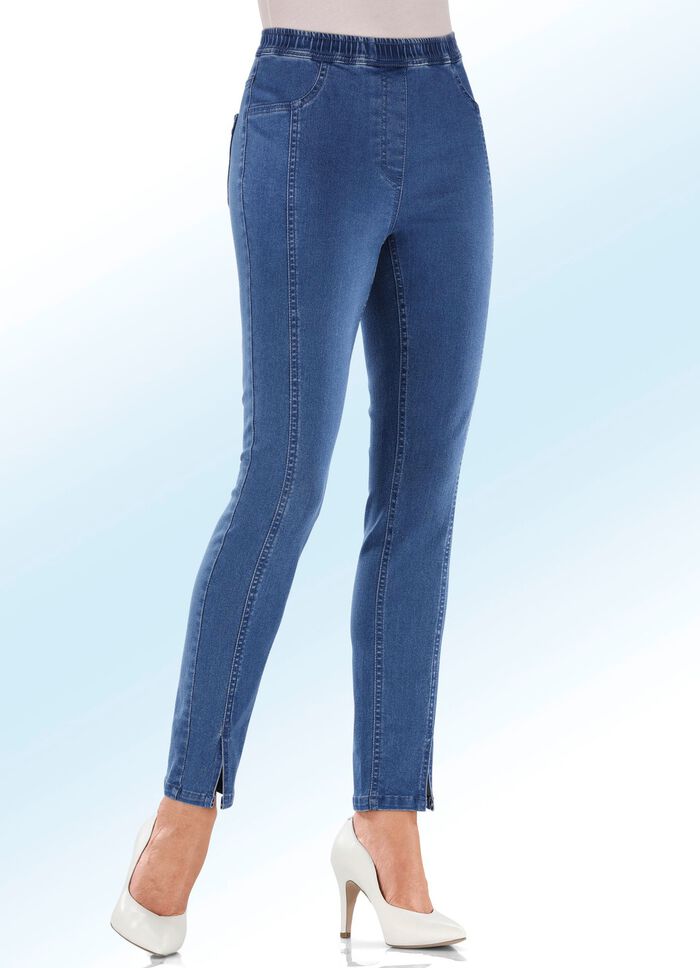 Pull-on-jeans JEANSBLAUW