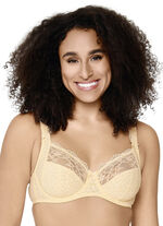 LingaDore beugelbeha met jacquarddesign en elastische kant 