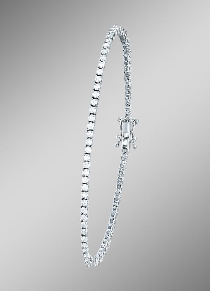 Hoogwaardige witgouden armband met diamanten 