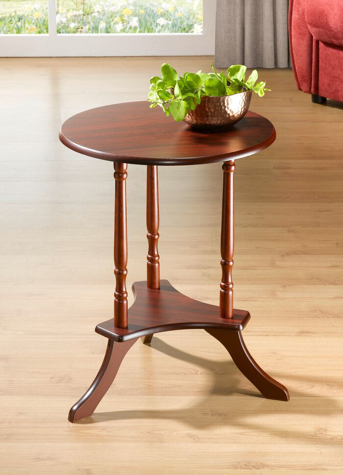 Gedeeltelijk massieve bijzettafel KERSENBOOM