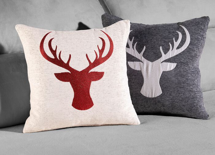 Chenille-look kussensloop 