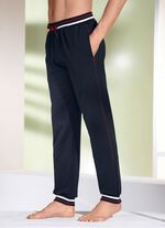 Broek met geribbelde boorden 