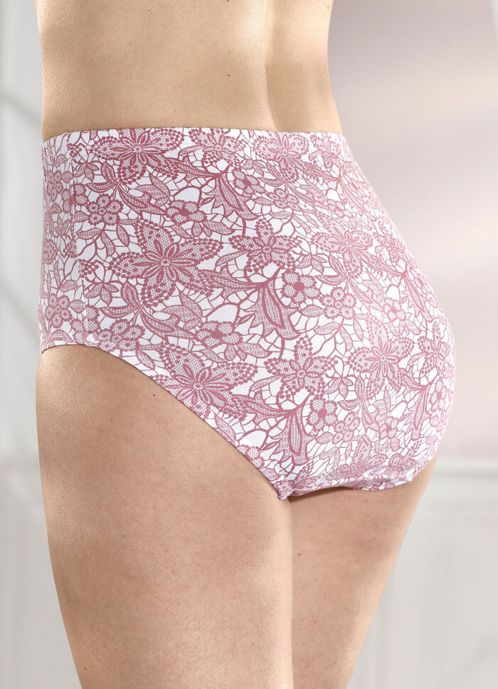 Pak van vier slips met printmotief 