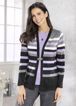 Trui met scheerwol ANTRACIET-LILA-GRIJS GEM&Ecirc;LEERD