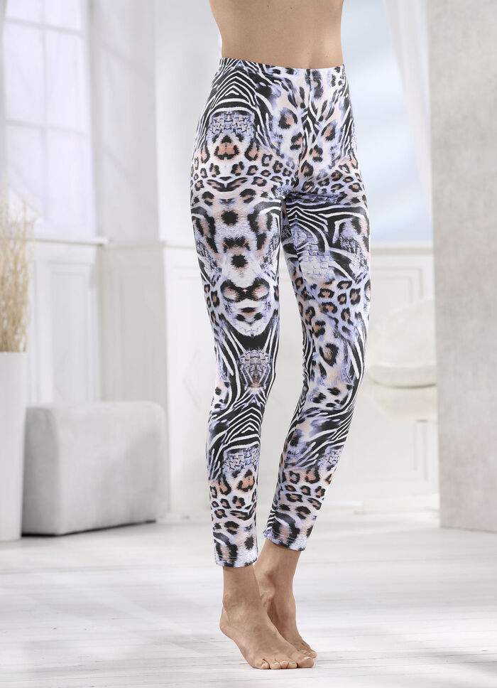 Legging met een roofzuchtig design 