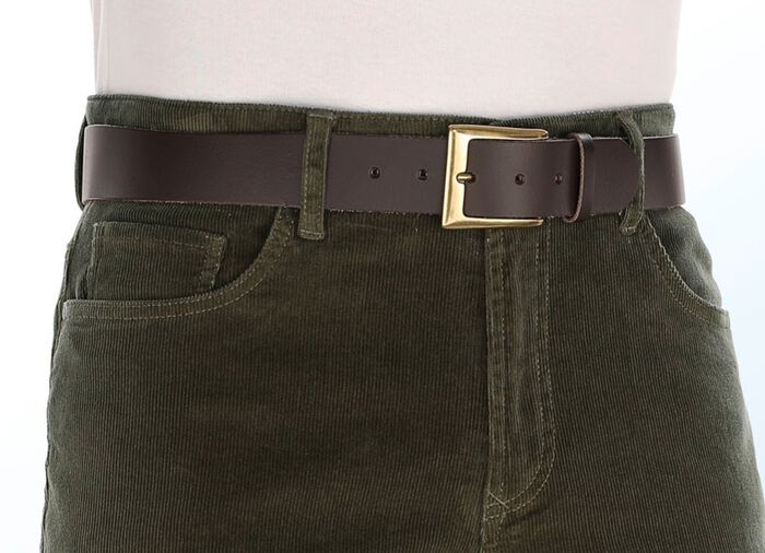 Elegante herenriem, 4 cm breed DONKERBRUIN