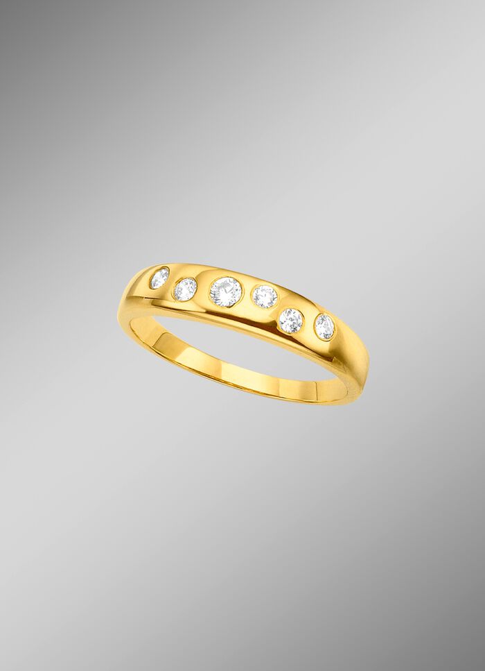 Damesring met synth. zirkonia 