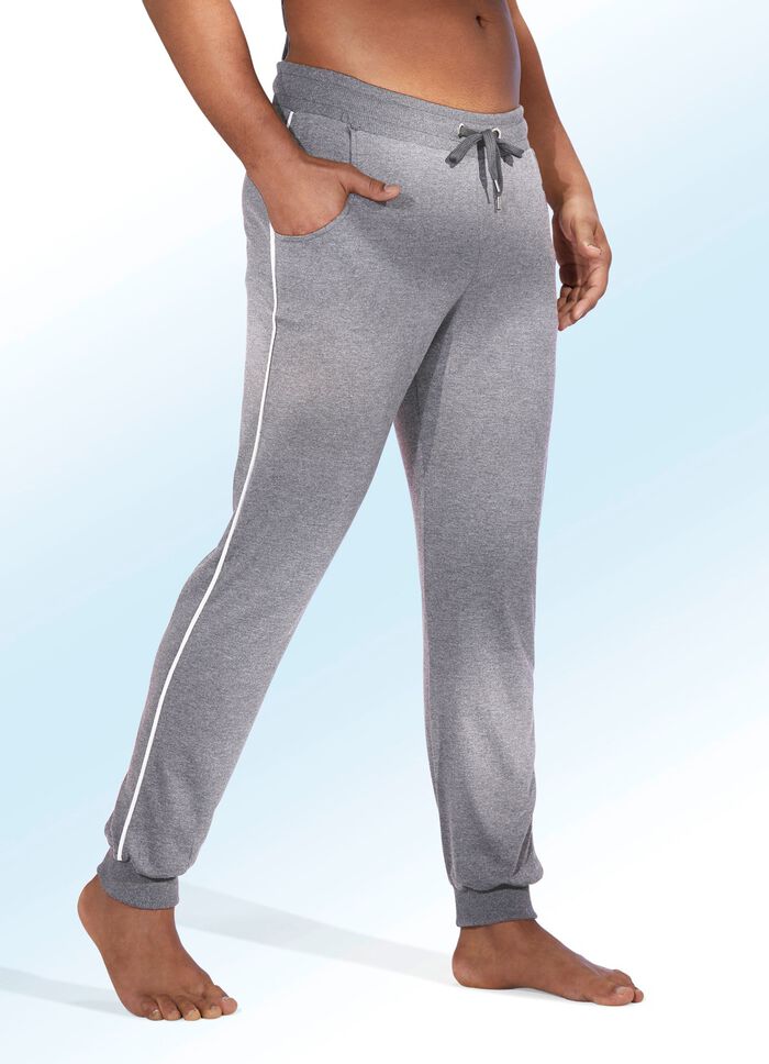 Slaap- en vrijetijdsbroek, lang, met trekkoord en steekzakken, set van twee 