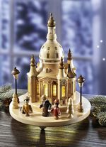 Verlichte Dresdner Frauenkirche 