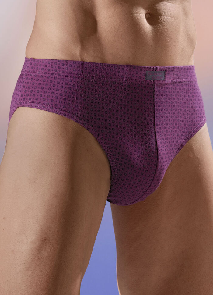 Set van vier slips, met all-over dessin 