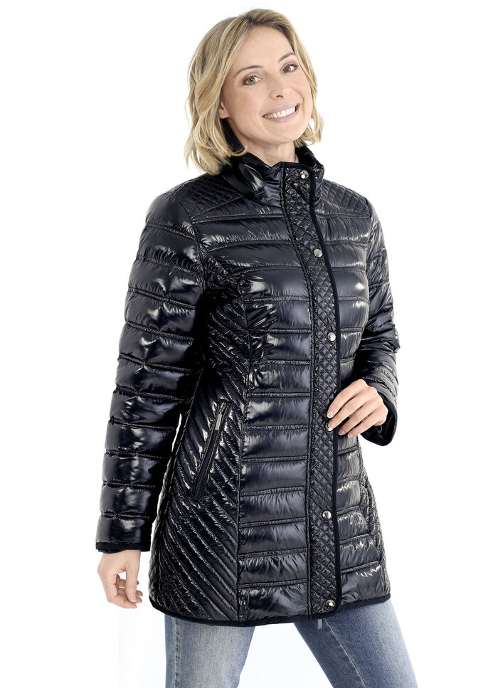 Jas met verschillende quiltvariaties 