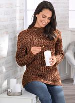 Trui in een luxueus gem&ecirc;leerde look TERRA-MULTICOLOR