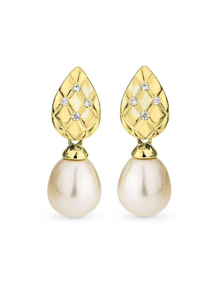 Oorbellen met gekweekte zoetwaterparels 