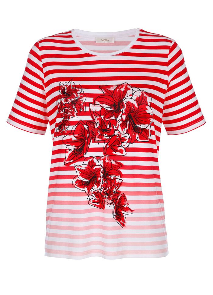 Shirt met geplaatst printmotief 