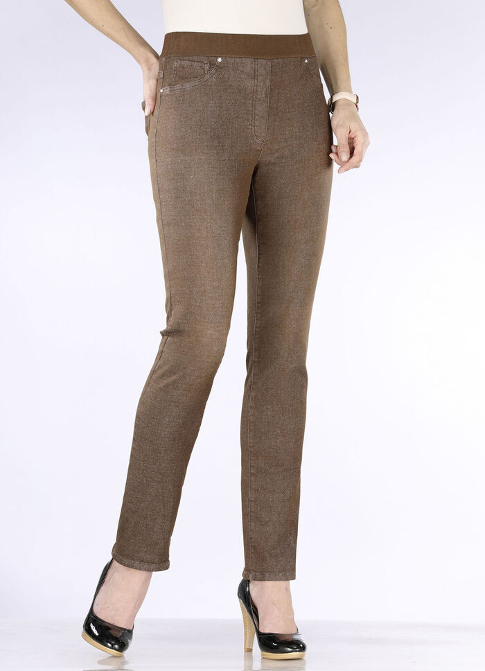 Jeans in comfortabel instapmodel COGNAC GESLOTEN