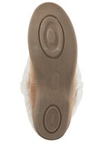 ELENA EDEN pantoffels met voering van echte schapenvacht GRIJS-ECRU