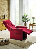 Tv-fauteuil met motor en opstahulp ROOD