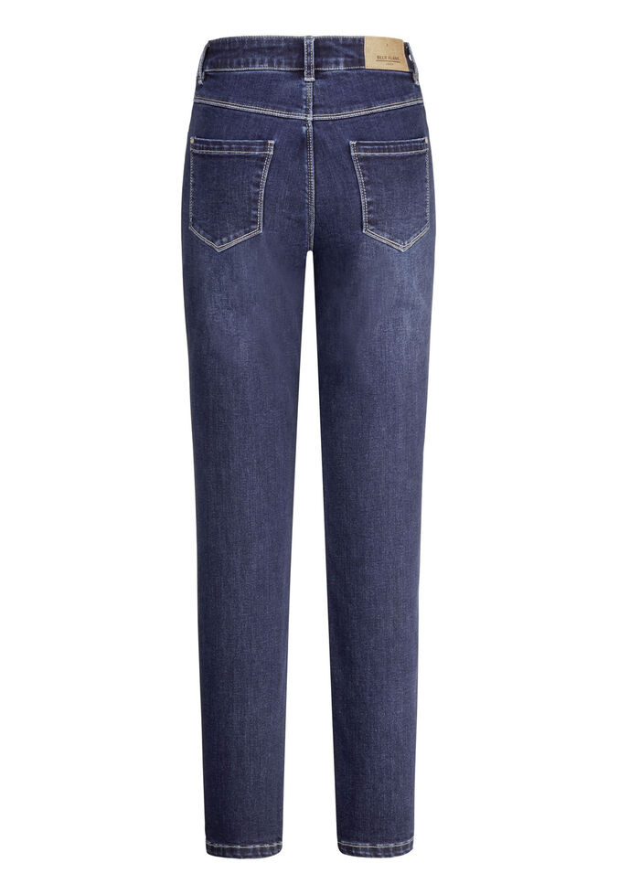 Jeans met praktisch telefoonzakje DONKERBLAUW
