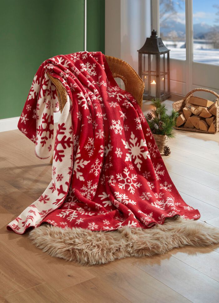 Deken met ijskristalmotieven 