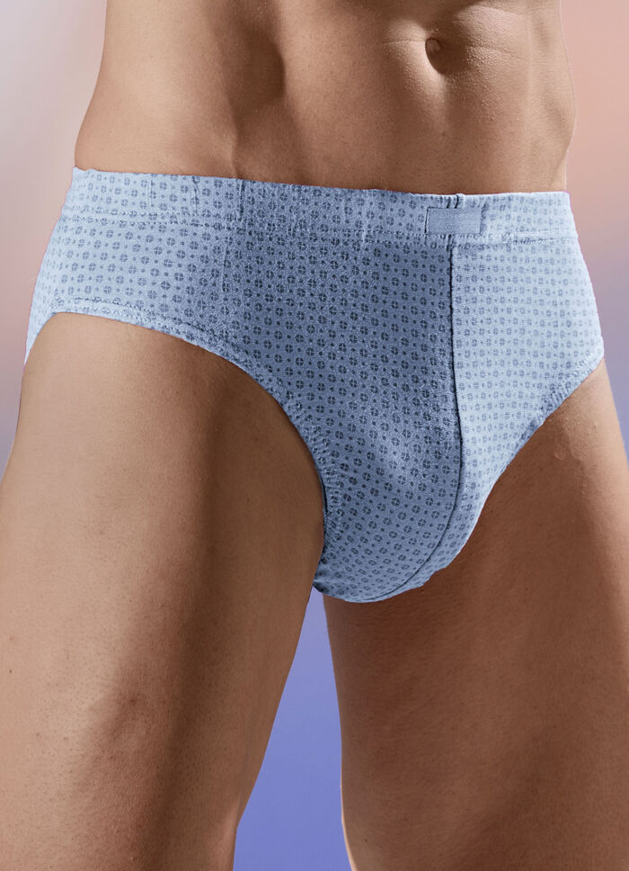 Set van vier slips, met all-over dessin 