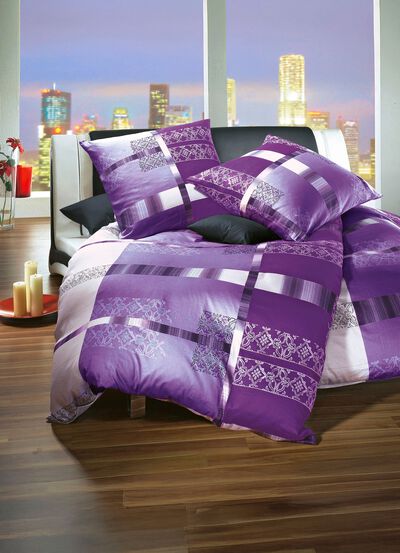 Bettw&auml;sche-Garnitur mit Rei&szlig;verschluss 