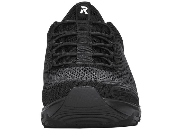 Rieker sneakers met elastische decoratieve vetersluiting ZWART
