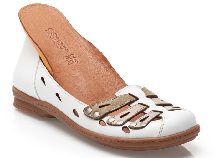 Gemini ballerina met luchtige openingen WIT-MULTICOLOR