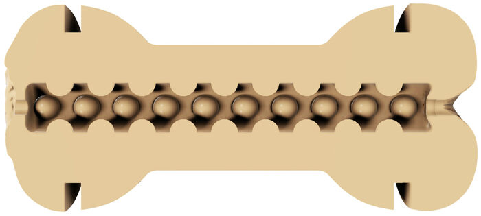 Extra strakke 2-in-1 masturbator 