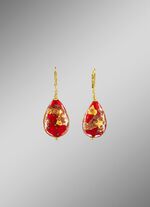 Oorbellen met Murano glaskralen 