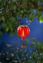 Heteluchtballon op zonne-energie met flikkerend effect ROOD