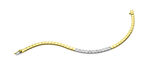 Armband tweekleurig met briljanten 
