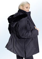 Functioneel jack met regenscherm op de capuchon 