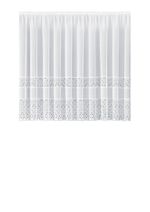 Bloemenvenstervitrage met universele railband 