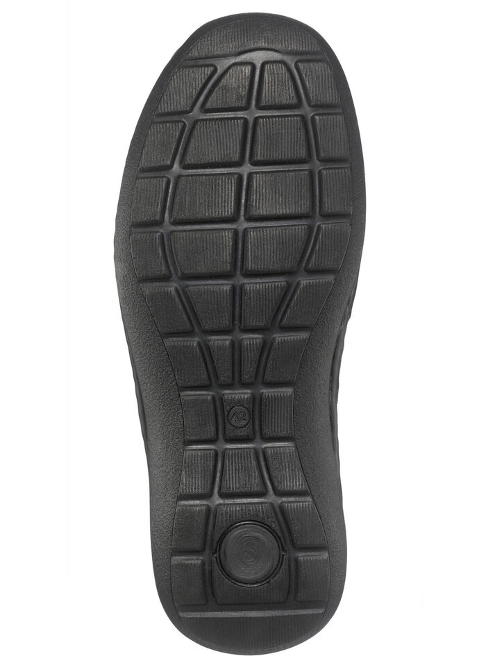 Slippers van generfd nappaleer GRIJS