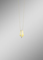 Prachtige hanger met synthetische zirkonia 