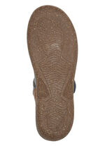 ELENA EDEN pantoffels met decoratief borduursel JEANS COGNAC