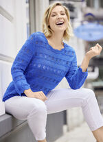 Trui met elegante glitteraccenten 