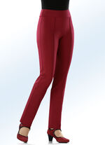 Jerseybroek met een hogere, elastische tailleband ROOD